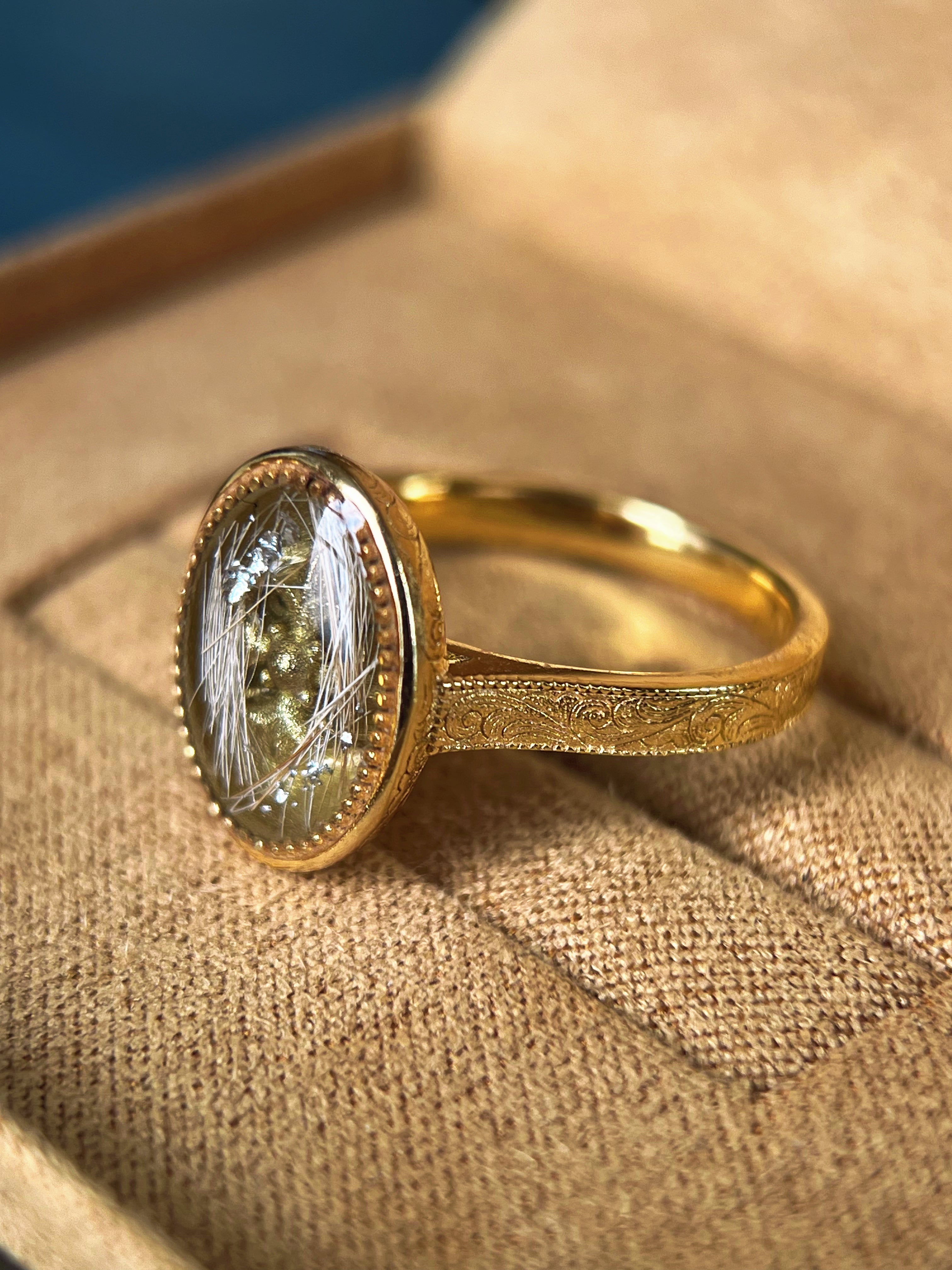 Heirloom Pet Hair Memorial Ring