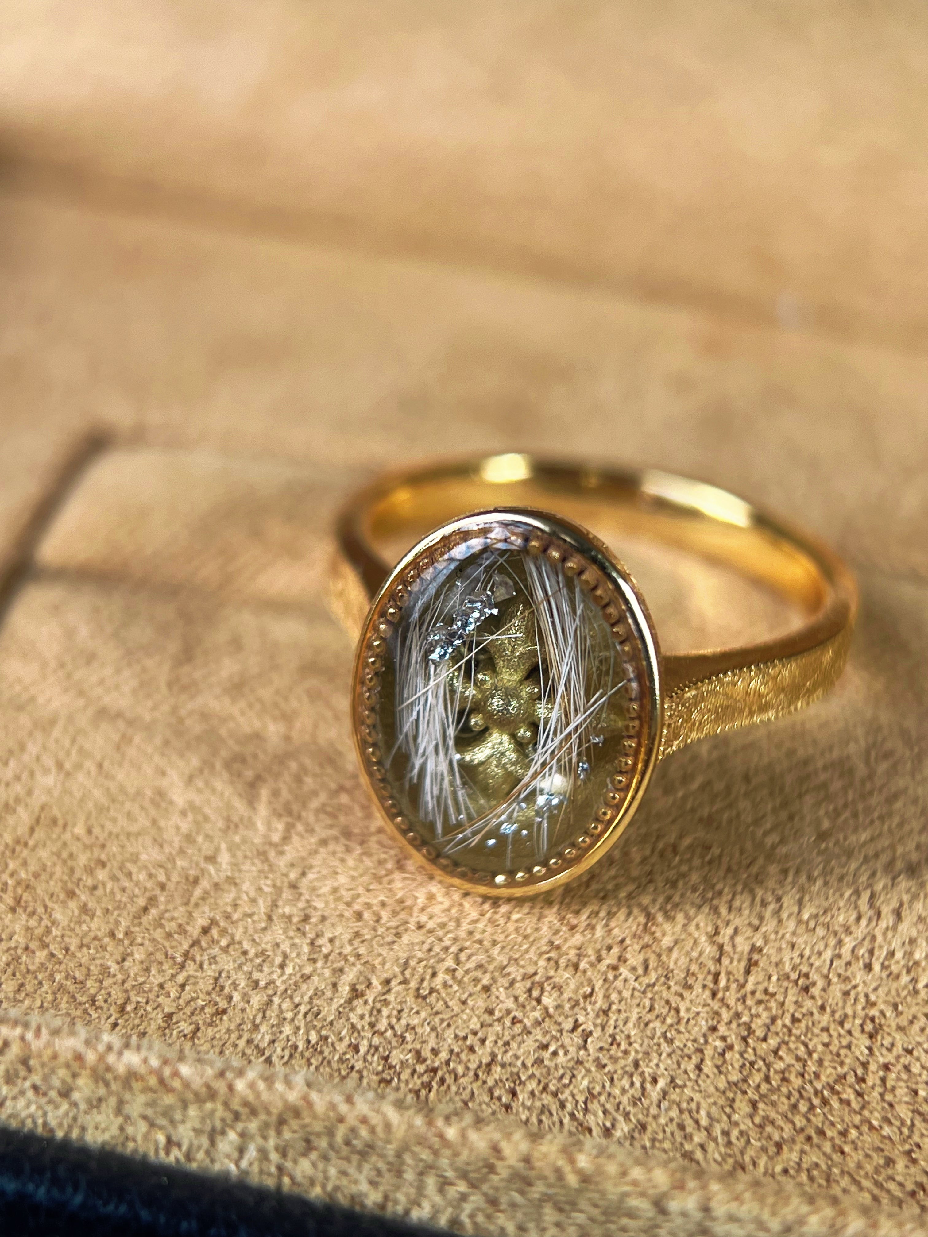 Heirloom Pet Hair Memorial Ring